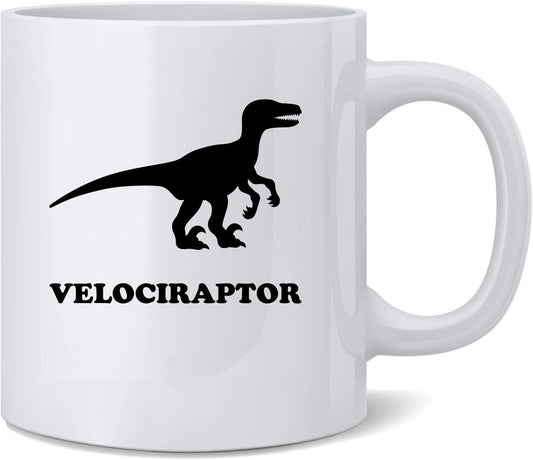 Caffeine and Claws: The Totally Radical Velociraptor Mug from the 80s – Roar-some for Tea or Coffee!